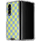 Neon Checkered Galaxy Z Fold4 5G Clear Case
